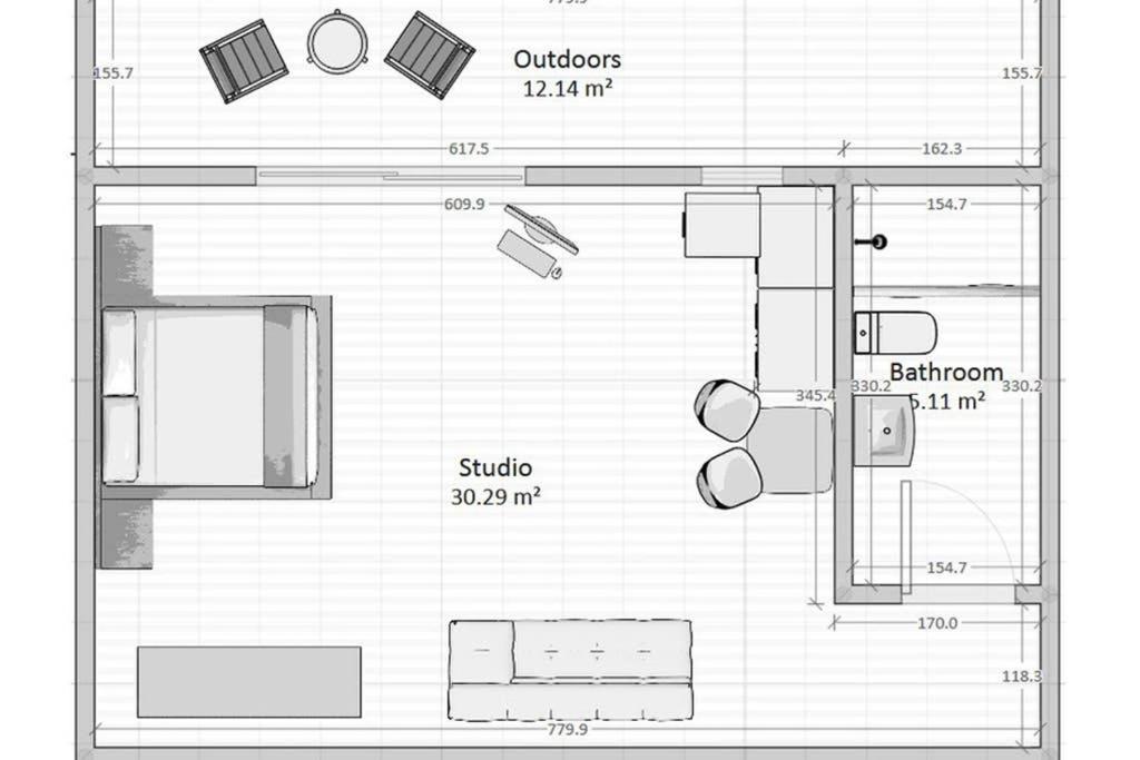 Cozy Studio Near the Beach Nea Iraklitsa Zewnętrze zdjęcie